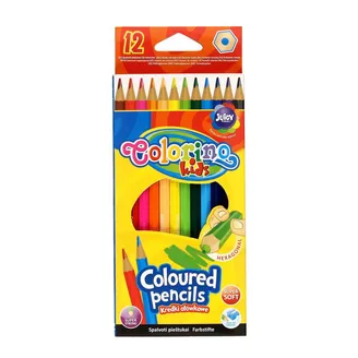 ZĪMUĻI KRĀSAINIE COLORINO SEŠSTŪRVEIDA 12GAB