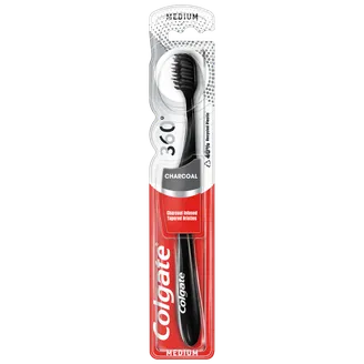 ZOBU BIRSTE COLGATE 360 BLACK MEDIUM