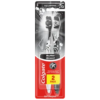 ZOBU BIRSTE KOMPL.COLGATE MAX WHITE CHARCOAL 2GAB