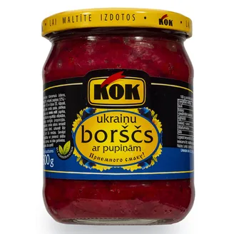 Zupa Ukraiņu borščs ar pupiņām 500g, KOK