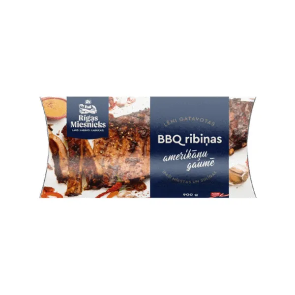 Amerikāņu BBQ Gril-ribas RM lēni gatavotas 900g