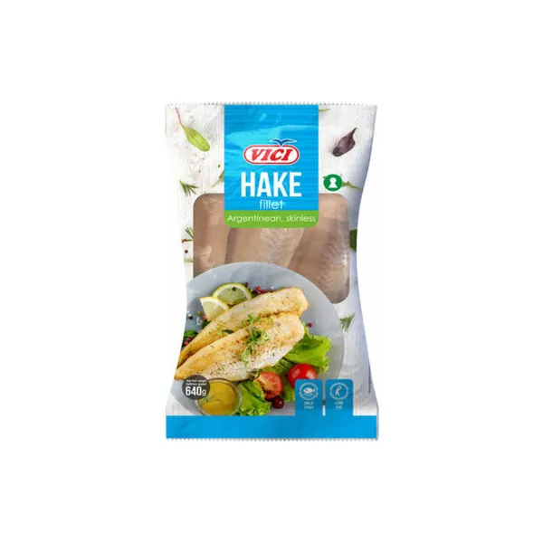 Argentīnas heka fileja b/ā saldēta 640g, Viči