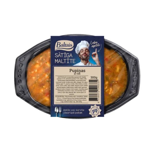 Baltais Pupiņas ar čili, 300g