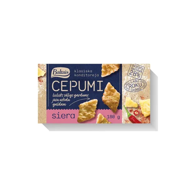 Baltais Siera cepumi 180g