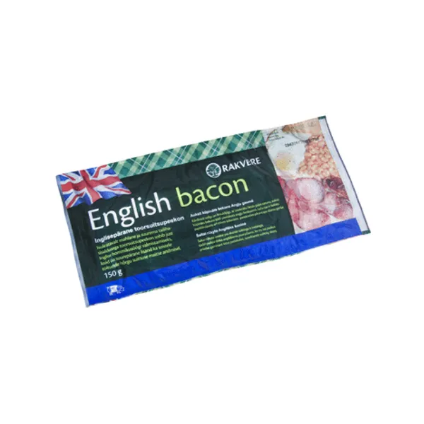 Bekons Rakvere angļu gaumē auksti kūpināts šķēlēs 150g