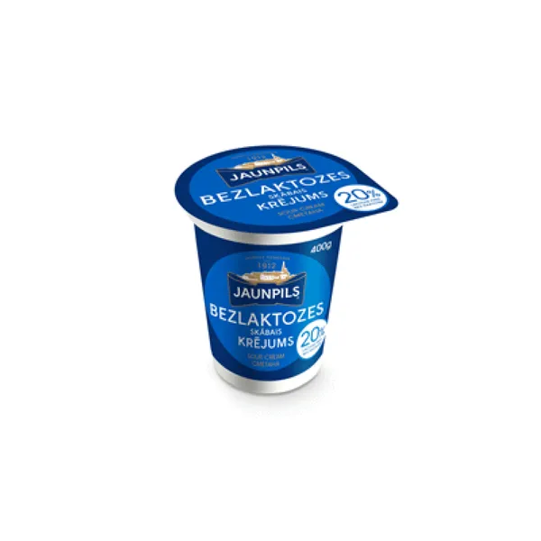 Krējums skābais Zelta 20% Jaunpils 400g