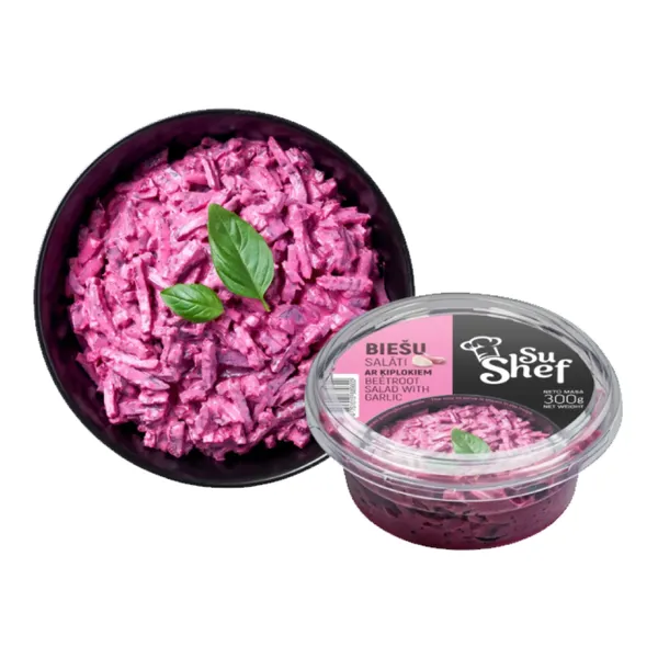 Biešu salātiar ķiplokiem 300g SuShef