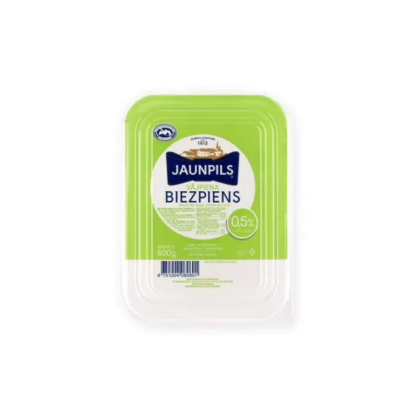 Biezpiens JAUNPILS vājpiena 0,5% 600g