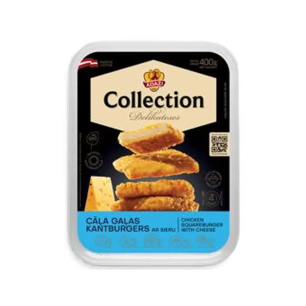 Cāļa gaļas Kantburgers ar sieru ĀDAŽI 400g