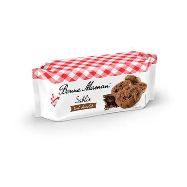 Cepumi smilšu šokolādes ar šokolādes gabaliņiem, 150g, Bonne Maman