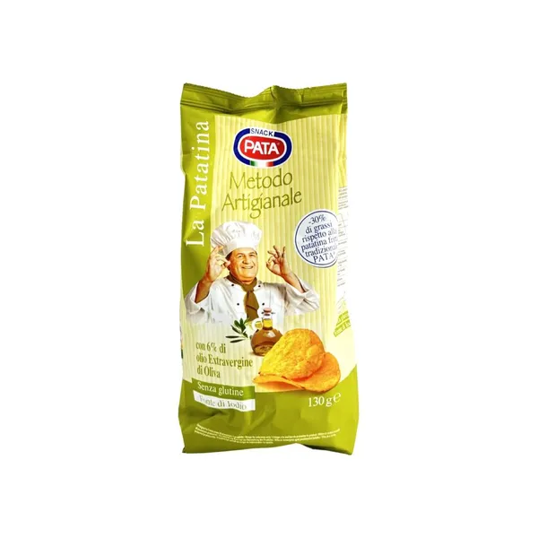Čipsi kartupeļu ar extra virgin olīveļļu PATA 130g
