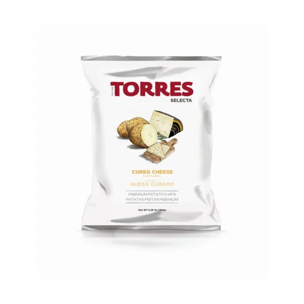 Čipsi kartupeļu ar nogatavināta siera garšu TORRES 150g