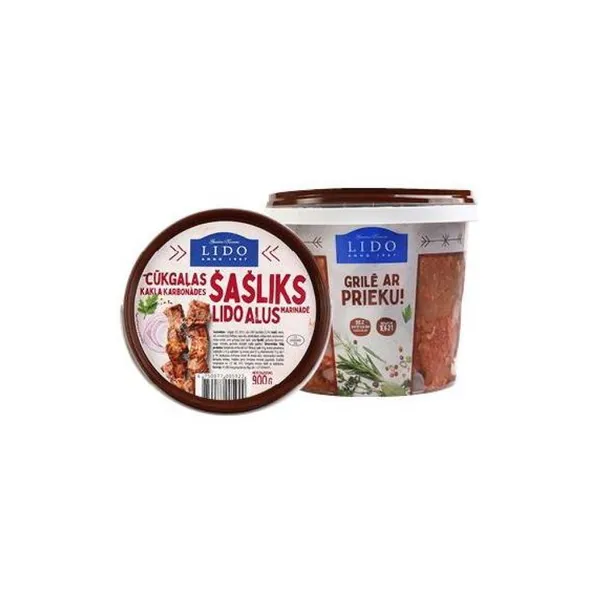 Cūkgaļas šasliks Lido Alus marinādē LIDO 900g