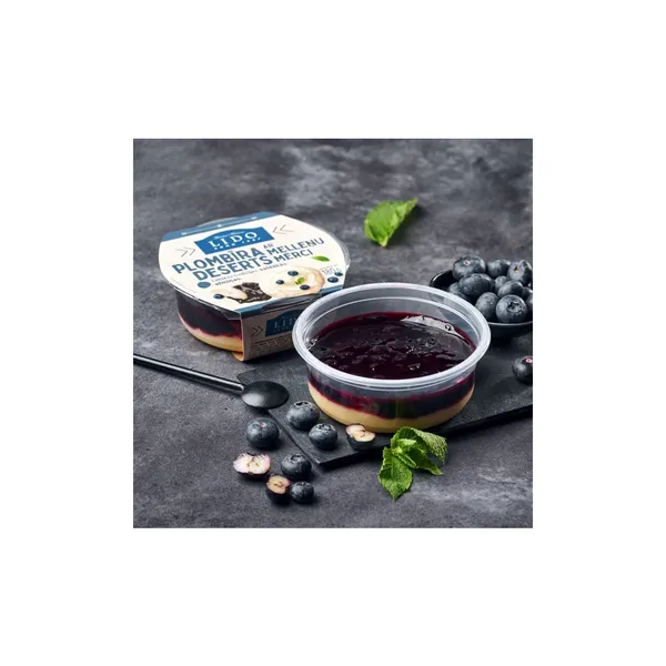 Deserts plombīra ar melleņu mērci 180g, Lido