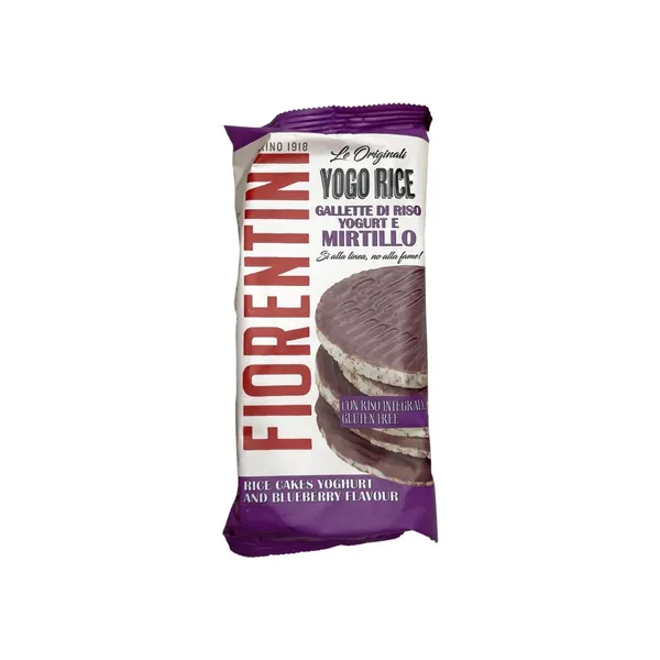 Galetes rīsu/melleņu jogurta glazūrā 100g