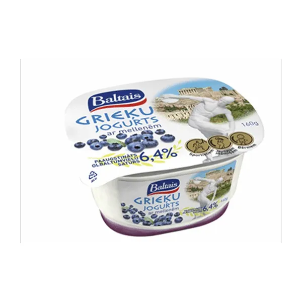 Grieķu jogurts ar mellenēm, 6,4% olbaltumvielas, 160g