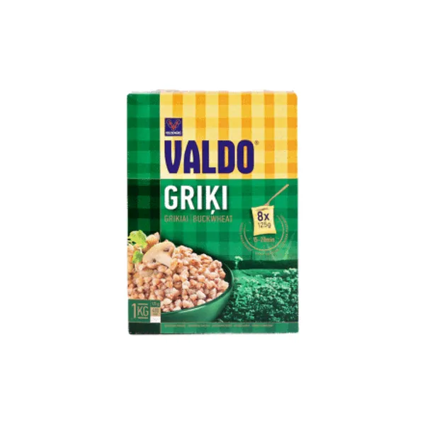 Griķi Valdo 1kg (8x125g)
