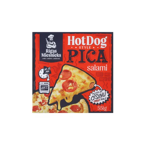 Pica Hotdogs style ar salami 551g