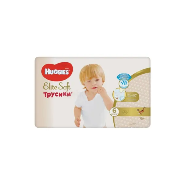 Huggies Elite soft pants 6, 15-25kg  Autiņbiksītes 32 gb.