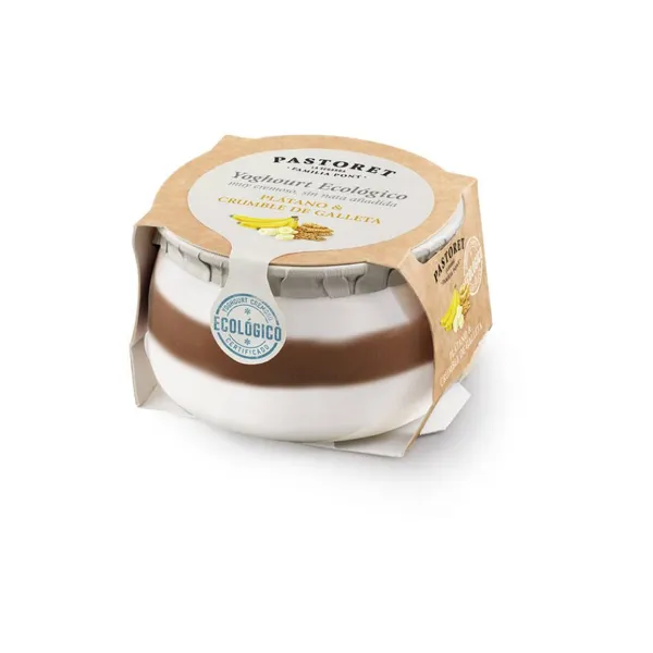Jogurts BIO ar banāniem/cepumiem Pastoret 140g