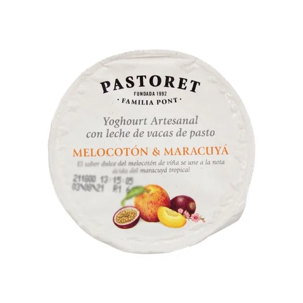 Jogurts persiku-pasifloras Pastoret 125g