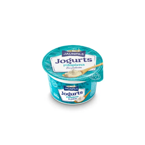 Jogurts pilnpiena bez piedevām 200g, Jaunpils