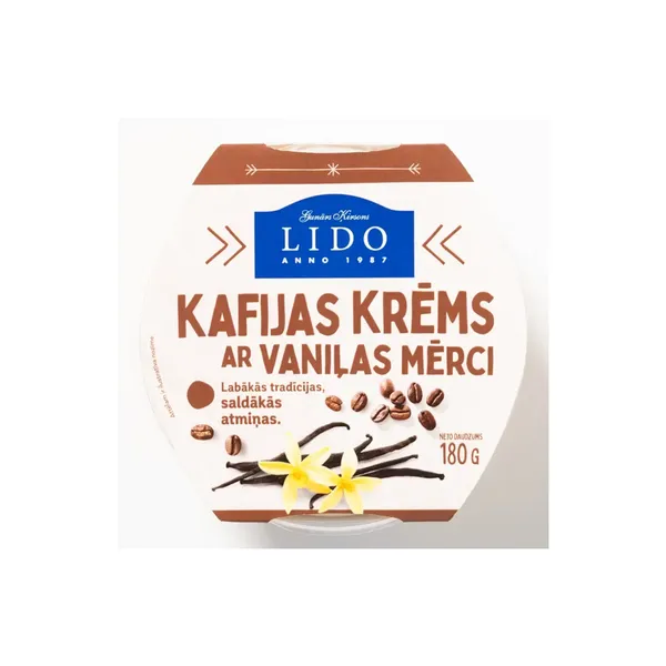 Kafijas krēms LIDO ar vaniļas mērci,180g