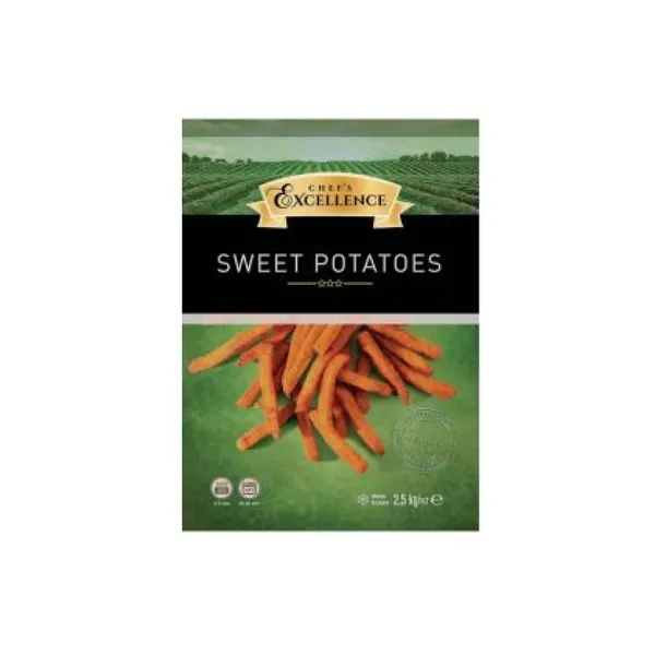 Kartupeļi saldie frī, apcept. saulespuķu eļļā,2.5kg, Chef`s Excellence