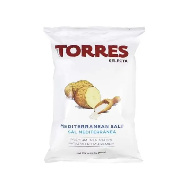Kartupeļu čipsi TORRES, ar jūras sāli, 150g