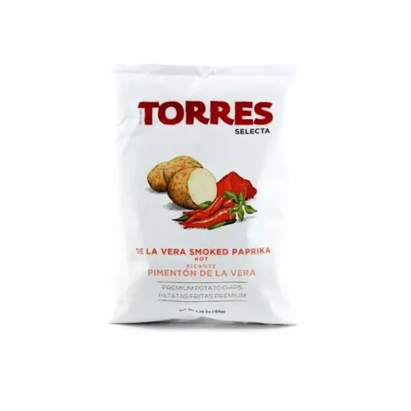 Kartupeļu čipsi TORRES, ar kūpinātiem pipariem, 150g