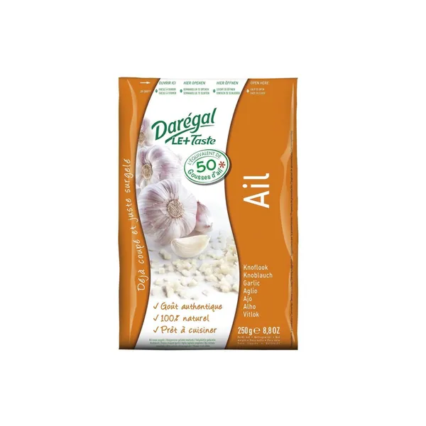 Ķiploki, sagr., sald., IQF, 250g, Daregal