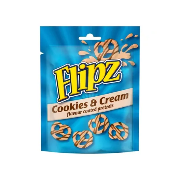 Kliņģerīši FLIPZ (COOKIES AND CREAM), 90g