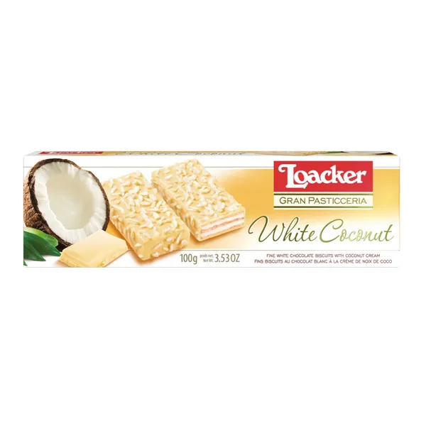 Loacker Patisserie White Coconut 100g