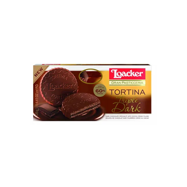Loacker Tortina Triple Dark 21gx3
