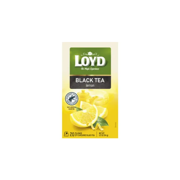 Melnā tēja LOYD ar citronu 20x1,7g