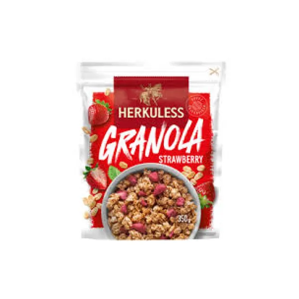 Muslis Herkuless grauzdēts ar zemenēm 350g