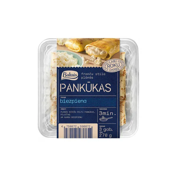 Pankūkas ar biezpiena  pild. 270g