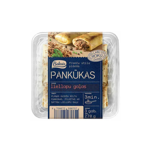 Pankūkas ar liellopu gaļas pild. 270g