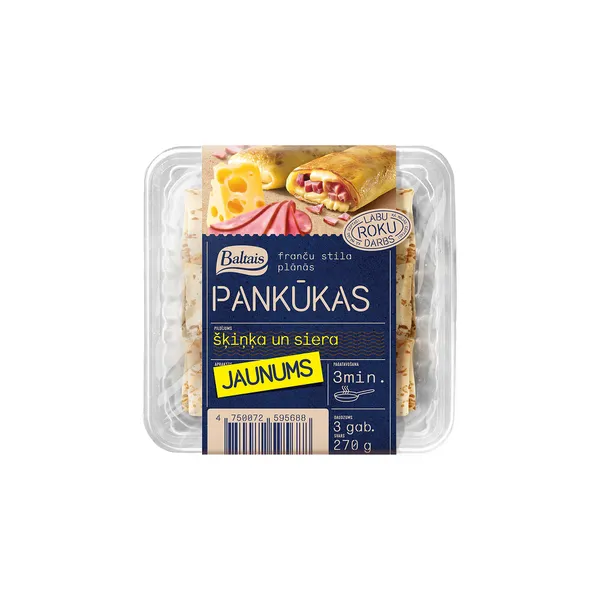Pankūkas ar šķinķi un sieru, 270g