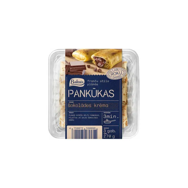 Pankūkas ar šokolādes krēma pild. 270g