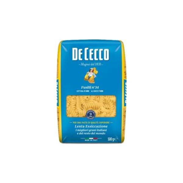 Pasta DE CECCO Fusilli Nr.34 500g