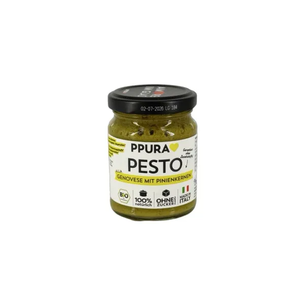 Pesto ar olīveļļu un pīniju riekstiem BIO 120g
