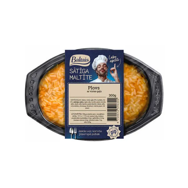 Plovs ar gaļu 300g, Baltais