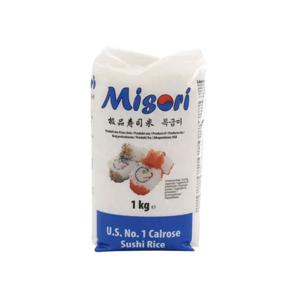 Rīsi suši Calrose 1kg MISORI