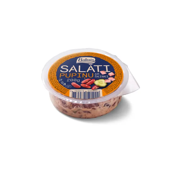 Salāti Pupiņu ar šķiņķi, 200g Baltais