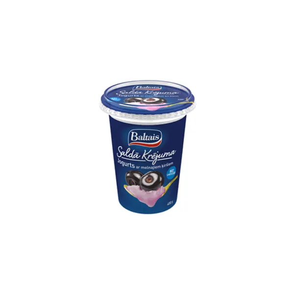 Baltais Jogurts Saldā krējuma ar ķiršiem 400g