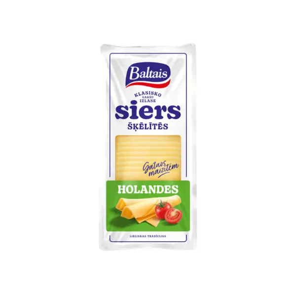 Siers Baltais Holandes šķēlītēs 500g