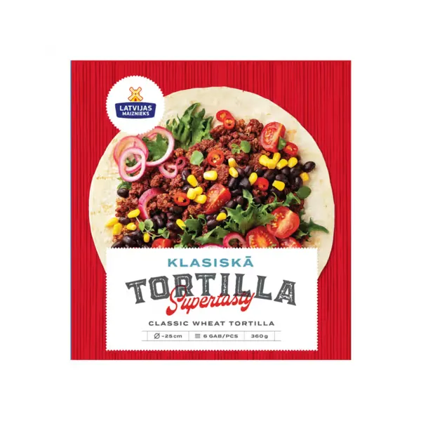Tortilla Latvijas Maiznieks kviešu klasiskā 360g