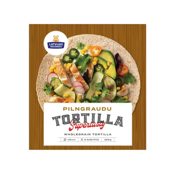 Tortilla Latvijas Maiznieks pilngraudu 360g