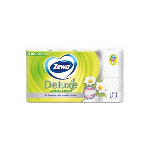 Tual.papīrs ZEWA Deluxe Camomile 3k. 8r.